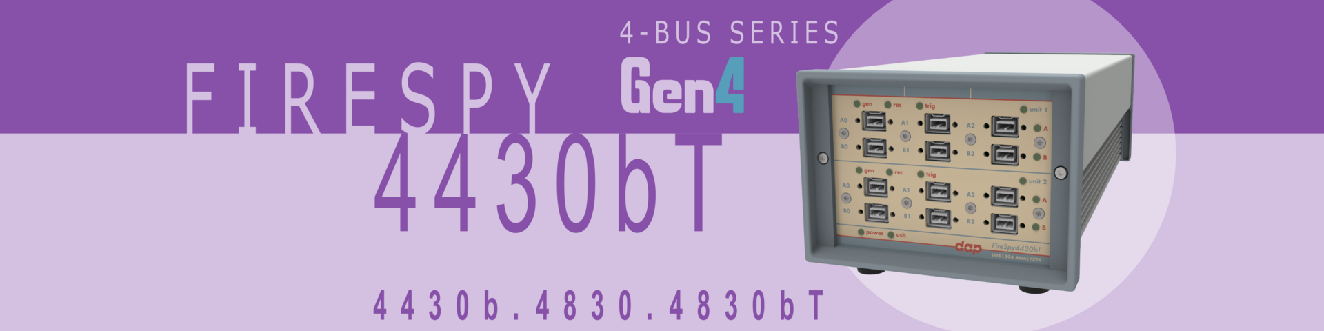 1394 and AS5643 Bus Analyzer - FireSpy4430b(T)/4830b(T)