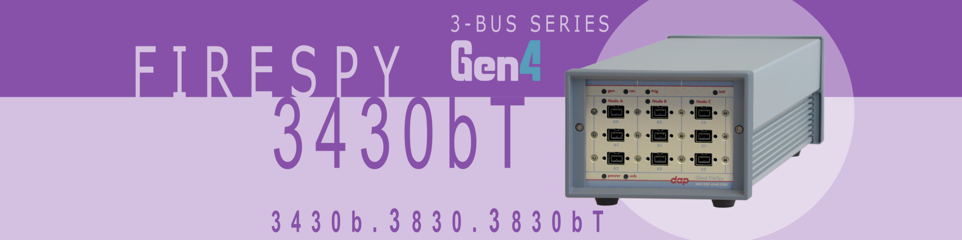  1394 and AS5643 Bus Analyzer - FireSpy3430b(T)/3830(bT)