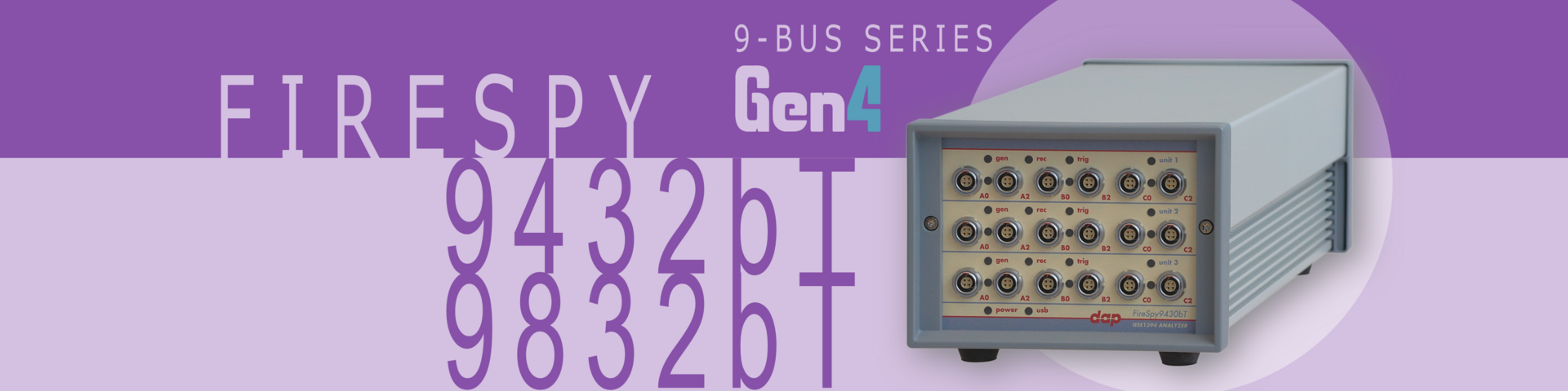 1394 and AS5643 Bus Analyzer - FireSpy9432b(T)/9832b(T)