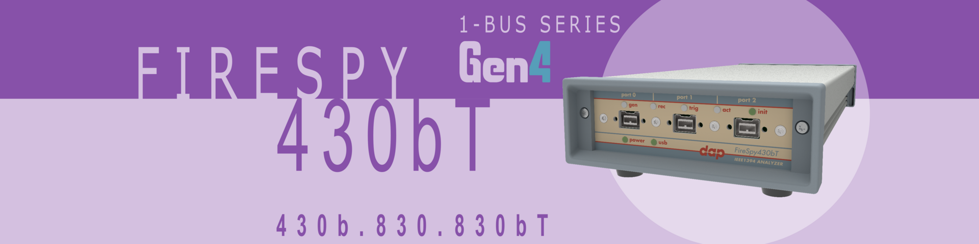 1394 and AS5643 Bus Analyzer - FireSpy430b(T)/830b(T)